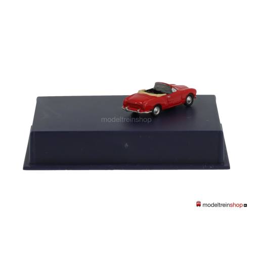 MicroNs N 160030 Karmann Ghia Cabriolet rood - Modeltreinshop