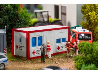 Faller HO 180338 180338 kantoorcontainer politie en Rotes Kreuz - Modeltreinshop