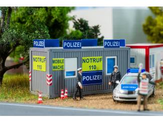 Faller HO 180338 180338 kantoorcontainer politie en Rotes Kreuz - Modeltreinshop