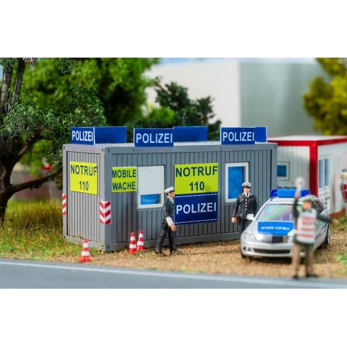 Faller HO 180338 180338 kantoorcontainer politie en Rotes Kreuz - Modeltreinshop