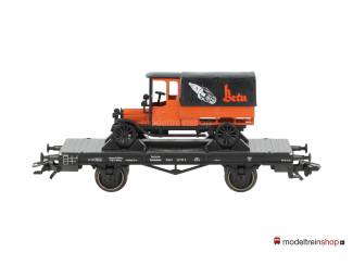 Marklin H0 46841 platte wagen X van de DRG met oldtimer Beru - Modeltreinshop