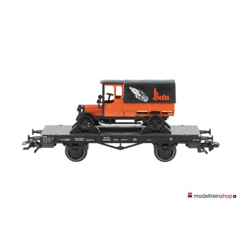 Marklin H0 46841 platte wagen X van de DRG met oldtimer Beru - Modeltreinshop