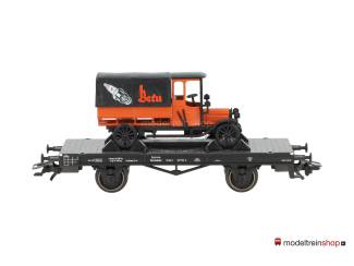 Marklin H0 46841 platte wagen X van de DRG met oldtimer Beru - Modeltreinshop