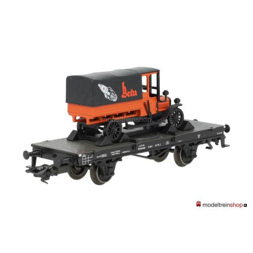 Marklin H0 46841 platte wagen X van de DRG met oldtimer Beru - Modeltreinshop