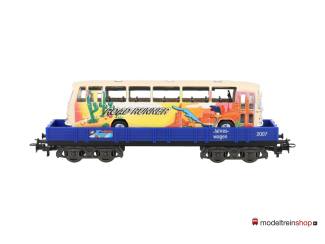 Marklin H0 48707 Lageboordwagen beladen met bus Road Runner - Looney Tunes - Modeltreinshop