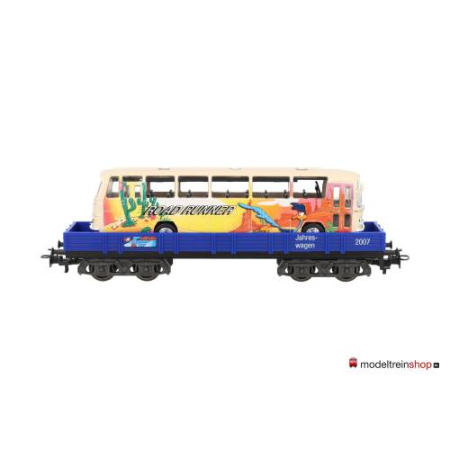 Marklin H0 48707 Lageboordwagen beladen met bus Road Runner - Looney Tunes - Modeltreinshop