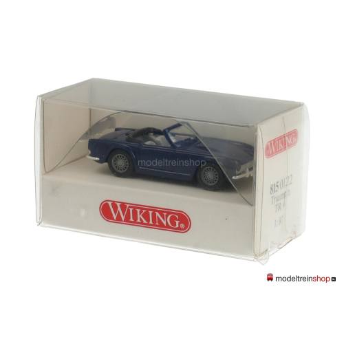 Wiking H0 8150122 Triumph TR4 donker blauw - Modeltreinshop