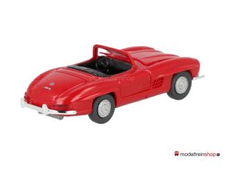 Wiking H0 83402 Mercedes 300 SL Roadster Rood - Modeltreinshop