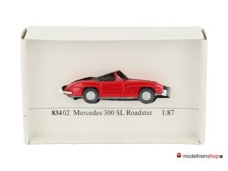 Wiking H0 83402 Mercedes 300 SL Roadster Rood - Modeltreinshop