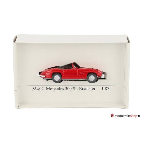 Wiking H0 83402 Mercedes 300 SL Roadster Rood - Modeltreinshop