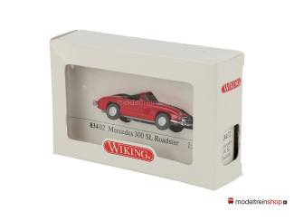 Wiking H0 83402 Mercedes 300 SL Roadster Rood - Modeltreinshop