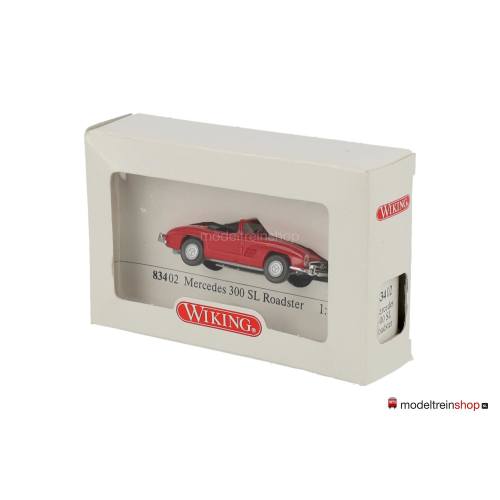 Wiking H0 83402 Mercedes 300 SL Roadster Rood - Modeltreinshop