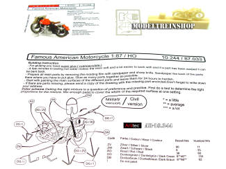 Artitec H0 10.244 Famous American Motorcycle bouwpakket uit resin, ongeverfd - Modeltreinshop