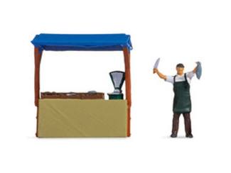 Noch H0 16503 Tiny-Scenes - Man en Viskraam - Modeltreinshop