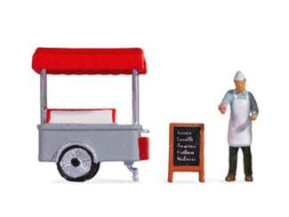 Noch H0 16504 Tiny-Scenes - Man en ijscowagen - Modeltreinshop