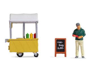 Noch H0 16505 Tiny-Scenes - Man en Hotdogkraam - Modeltreinshop