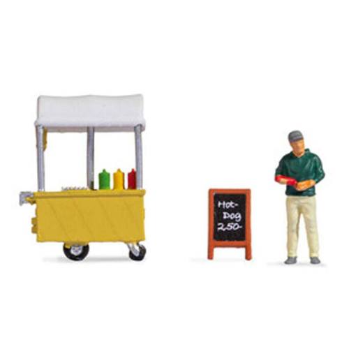 Noch H0 16505 Tiny-Scenes - Man en Hotdogkraam - Modeltreinshop