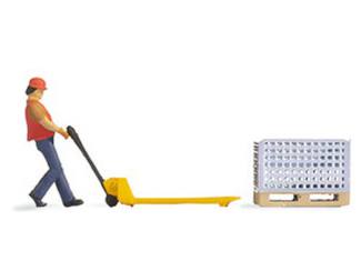 Noch H0 16525 Tiny-Scenes - Magazijnwerk - Modeltreinshop
