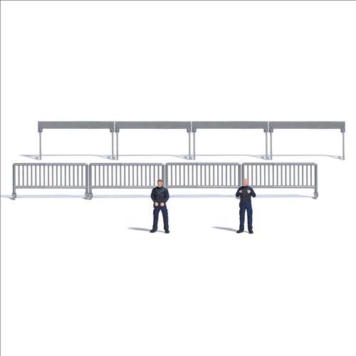 Busch H0 79871 politieagenten beveiligen - Modeltreinshop