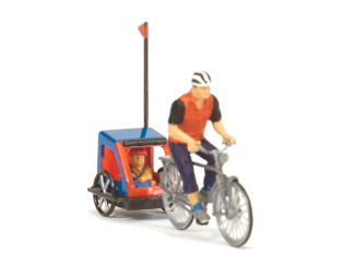 Preiser H0 10638 Familie op fietstocht - Modeltreinshop