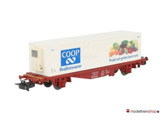Marklin H0 4673 V01 Container wagen COOP Lgjs SJ - Modeltreinshop