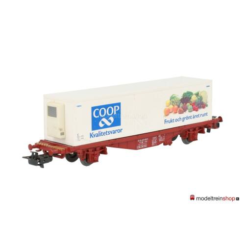 Marklin H0 4673 V01 Container wagen COOP Lgjs SJ - Modeltreinshop