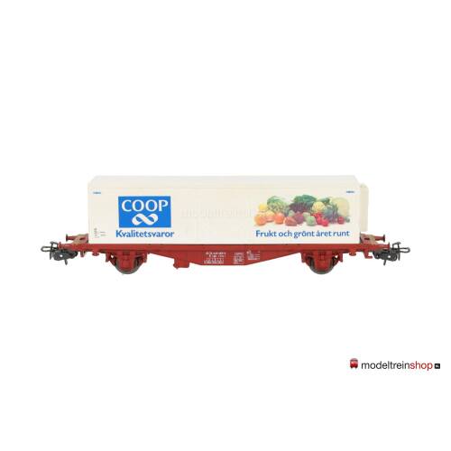 Marklin H0 4673 V01 Container wagen COOP Lgjs SJ - Modeltreinshop