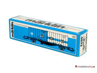 Marklin H0 4673 V01 Container wagen COOP Lgjs SJ - Modeltreinshop