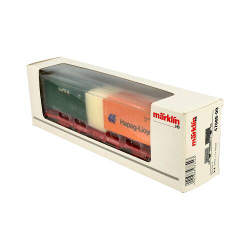 Marklin H0 47688 V09 containerwagen Capital - Hapag Lloyd NS - Modeltreinshop
