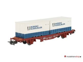 Marklin H0 4772 Container wagen NORSKE GODSLINJER Lgjs 598 van de NSB - Modeltreinshop