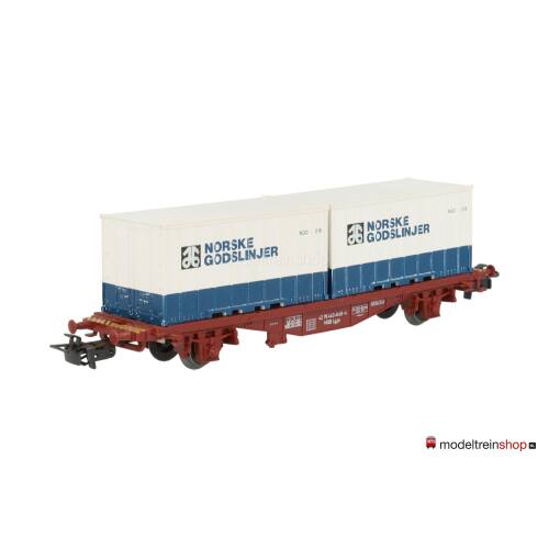 Marklin H0 4772 Container wagen NORSKE GODSLINJER Lgjs 598 van de NSB - Modeltreinshop