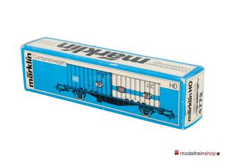 Marklin H0 4772 Container wagen NORSKE GODSLINJER Lgjs 598 van de NSB - Modeltreinshop