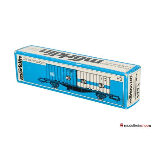 Marklin H0 4772 Container wagen NORSKE GODSLINJER Lgjs 598 van de NSB - Modeltreinshop