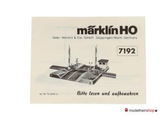 Marklin H0 7192 V06 Volautomatische overweg - Modeltreinshop