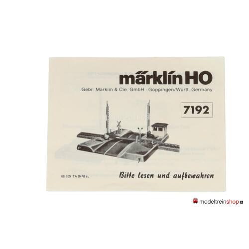 Marklin H0 7192 V06 Volautomatische overweg - Modeltreinshop