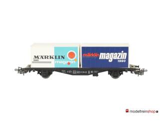 Marklin H0 84670 Containerwagen Marklin Magazin 1990 Typ Berlin / Lgjs 598 van de DB - Modeltreinshop