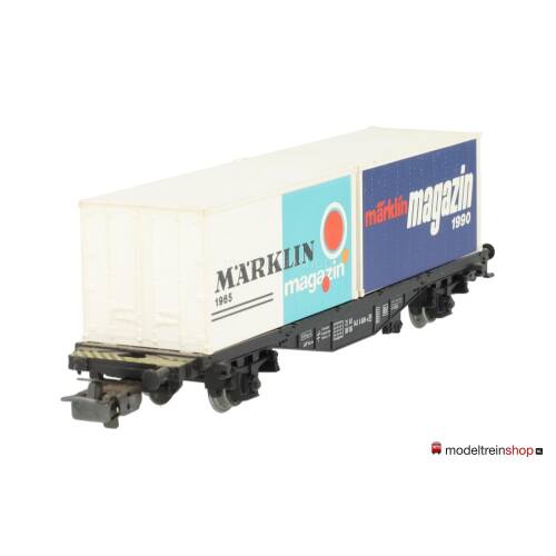 Marklin H0 84670 Containerwagen Marklin Magazin 1990 Typ Berlin / Lgjs 598 van de DB - Modeltreinshop