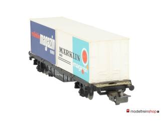 Marklin H0 84670 Containerwagen Marklin Magazin 1990 Typ Berlin / Lgjs 598 van de DB - Modeltreinshop
