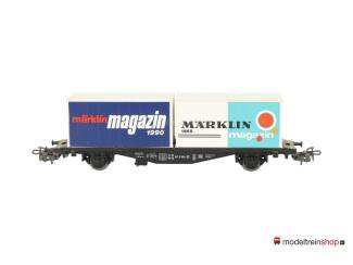 Marklin H0 84670 Containerwagen Marklin Magazin 1990 Typ Berlin / Lgjs 598 van de DB - Modeltreinshop