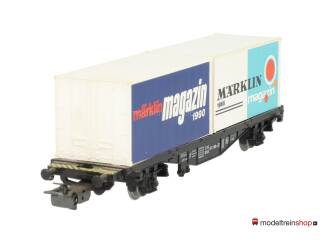 Marklin H0 84670 Containerwagen Marklin Magazin 1990 Typ Berlin / Lgjs 598 van de DB - Modeltreinshop