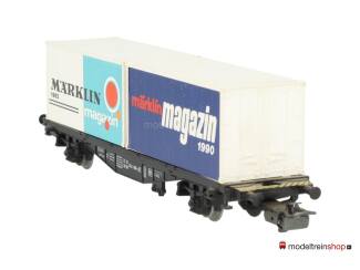 Marklin H0 84670 Containerwagen Marklin Magazin 1990 Typ Berlin / Lgjs 598 van de DB - Modeltreinshop