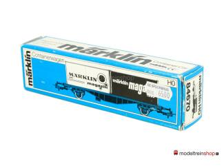 Marklin H0 84670 Containerwagen Marklin Magazin 1990 Typ Berlin / Lgjs 598 van de DB - Modeltreinshop