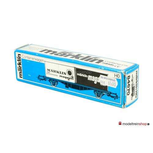 Marklin H0 84670 Containerwagen Marklin Magazin 1990 Typ Berlin / Lgjs 598 van de DB - Modeltreinshop