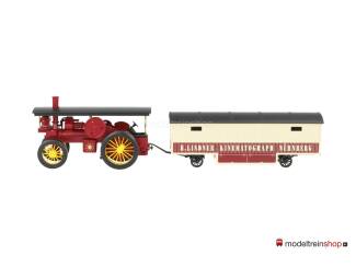 Marklin H0 1887 Dieselmotoren met Kermiswagen H. LINDNER KINEMATOGRAPH NÜRNBERG - Modeltreinshop