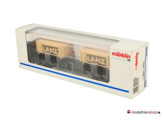Marklin H0 46281 Lageboordwagen met lading van de K.Bay.Sts.B. - Modeltreinshop