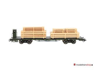 Marklin H0 46282 Rongenwagen met houtlading van de K.Bay.Sts.B - Modeltreinshop
