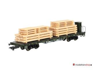 Marklin H0 46282 Rongenwagen met houtlading van de K.Bay.Sts.B - Modeltreinshop