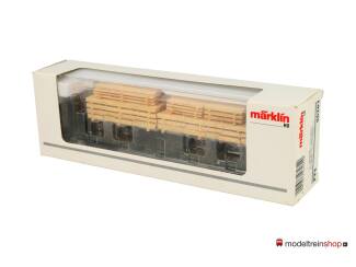 Marklin H0 46282 Rongenwagen met houtlading van de K.Bay.Sts.B - Modeltreinshop