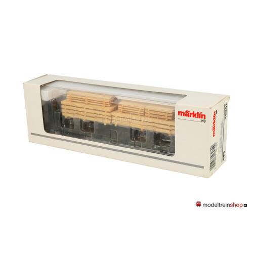 Marklin H0 46282 Rongenwagen met houtlading van de K.Bay.Sts.B - Modeltreinshop