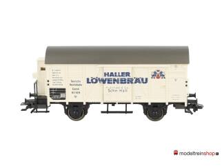 Marklin H0 4678 A2 Gesloten Goederenwagen met remhuisje HALLER LÖWENBRÄU -n Modeltreinshop